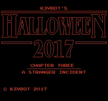 Halloween 2017 NA Scare Cart (USA) (Aftermarket) (Homebrew) screen shot title